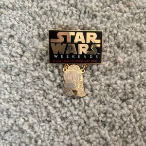 R2D2 Gold Dangle Disney Pin - Star Wars Weekends 2000